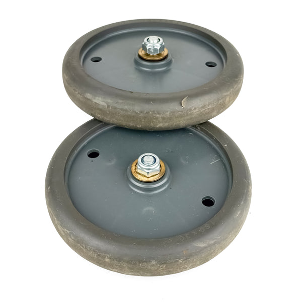 Pair of Wheels for Comac Vispa XS / Fimap Genie XS Floor Washers - 439343 + Covers 439345 | Refurbished