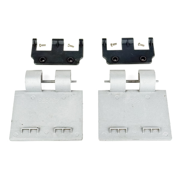 Pair of Tank Lock Levers with Hinge Pins for Comac Vispa XS / Fimap Genie XS Floor Washer - 439893 / 439894 | Refurbished