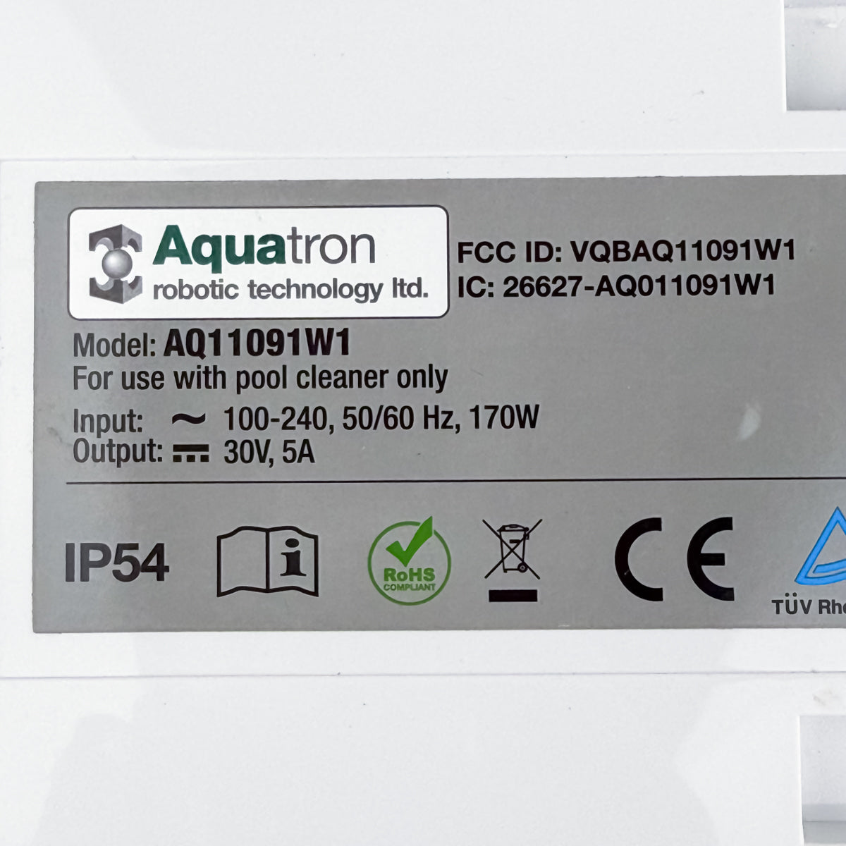 BWT / Aquabot / Cosmy Pool Robot Power Supply AQ11091W1 - Refurbished (12-Month Warranty)