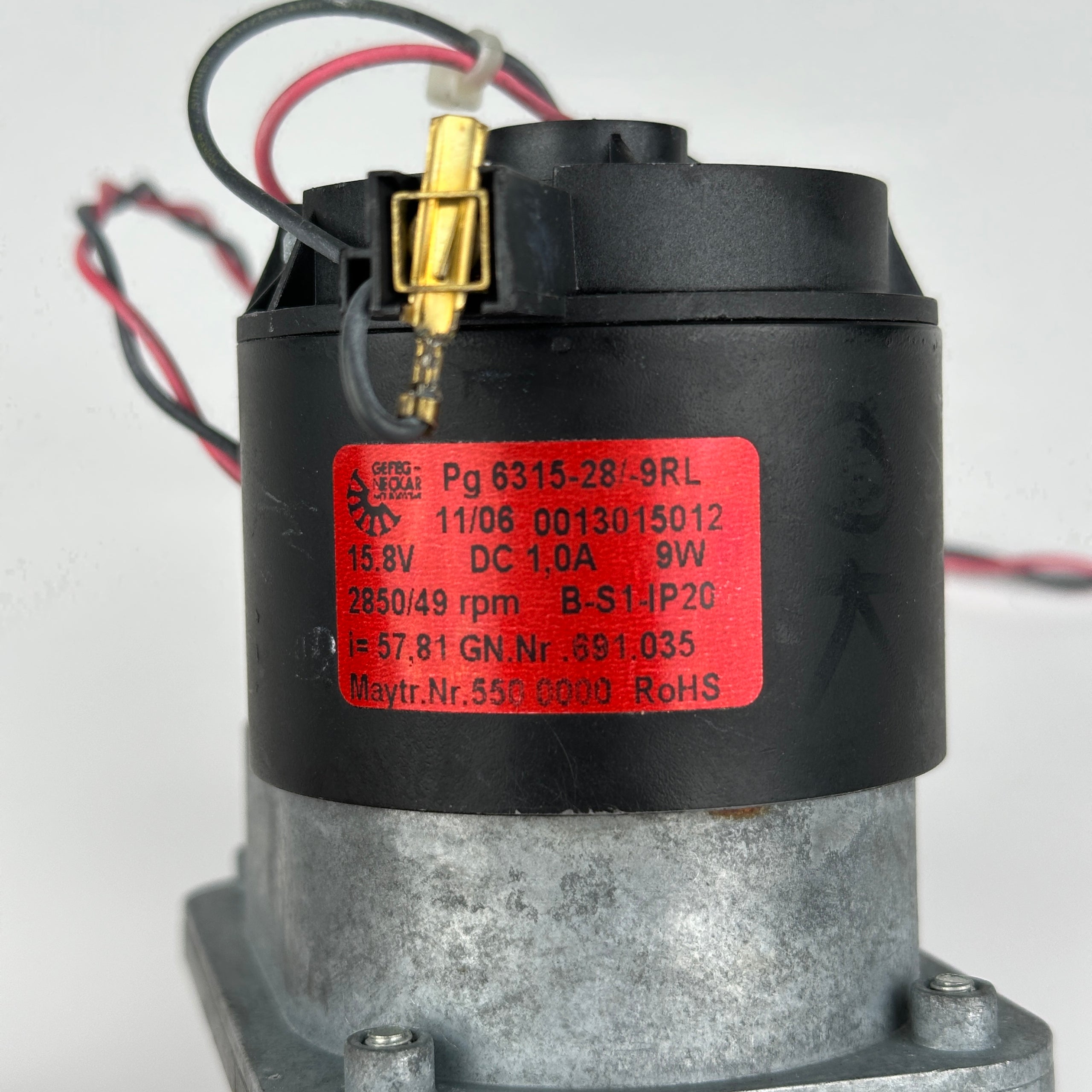 Motor de Tracción Robot Piscina Dolphin Maytronics PG 6315-28/9-RL - Usado (Garantía 12 meses)