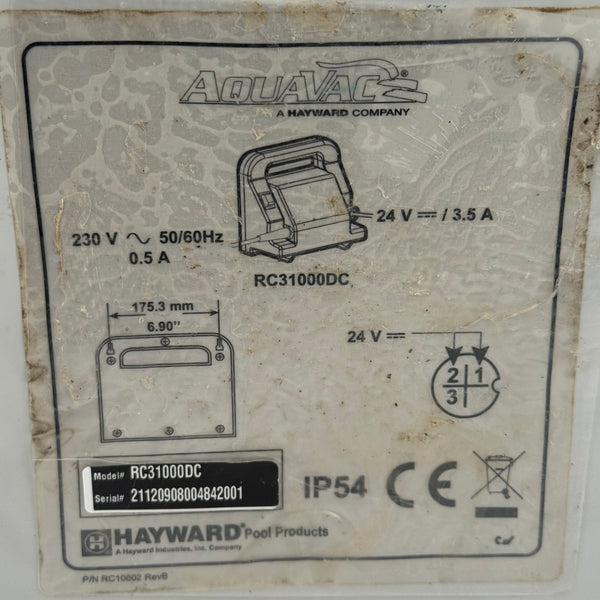 Fuente de Alimentación Robot Piscina Hayward Aquavac RC31000DC - Usado (Garantía 12 meses)