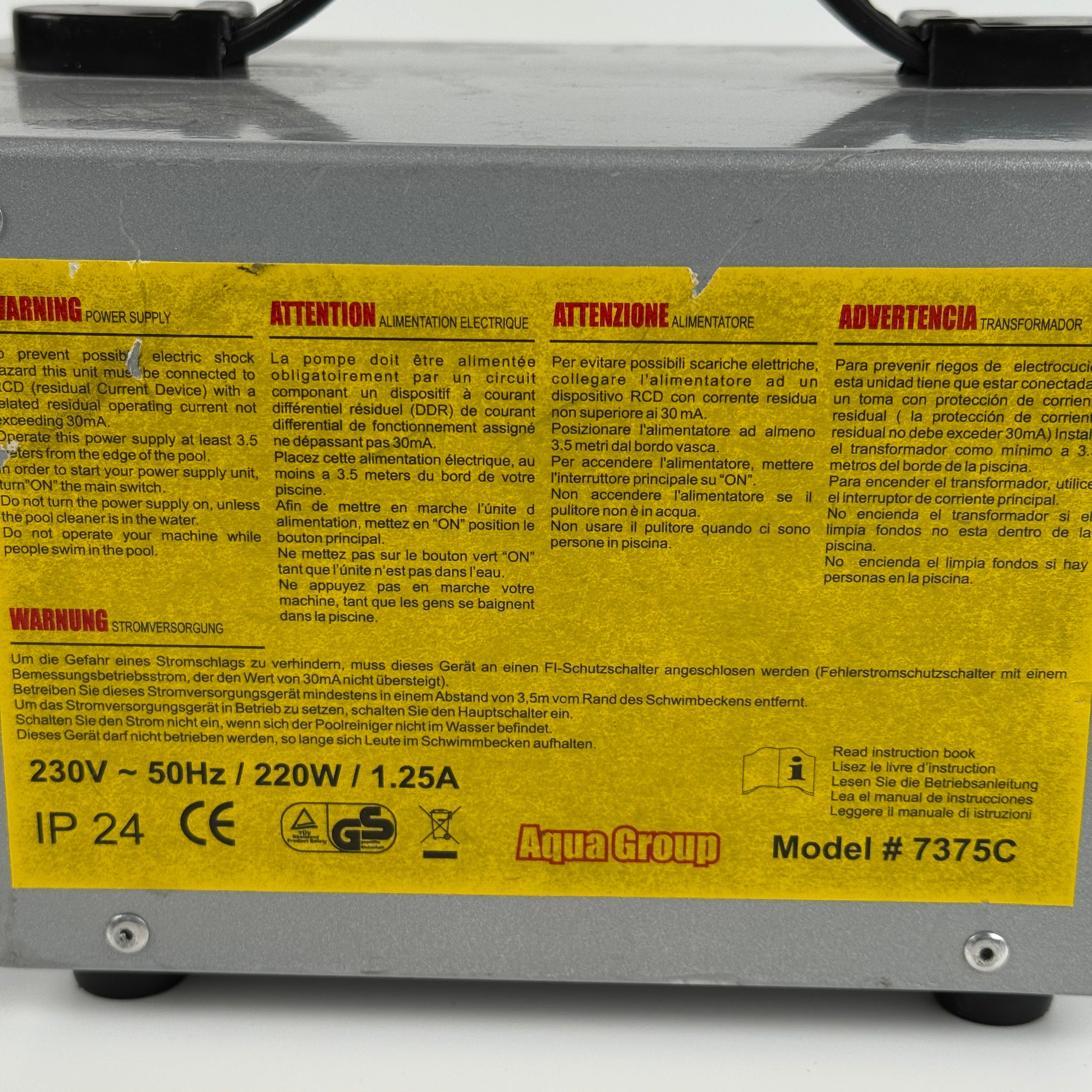 Fuente de Alimentación Robot Piscina Aquabot / Aquatron 7375C - Usado (Garantía 12 meses)