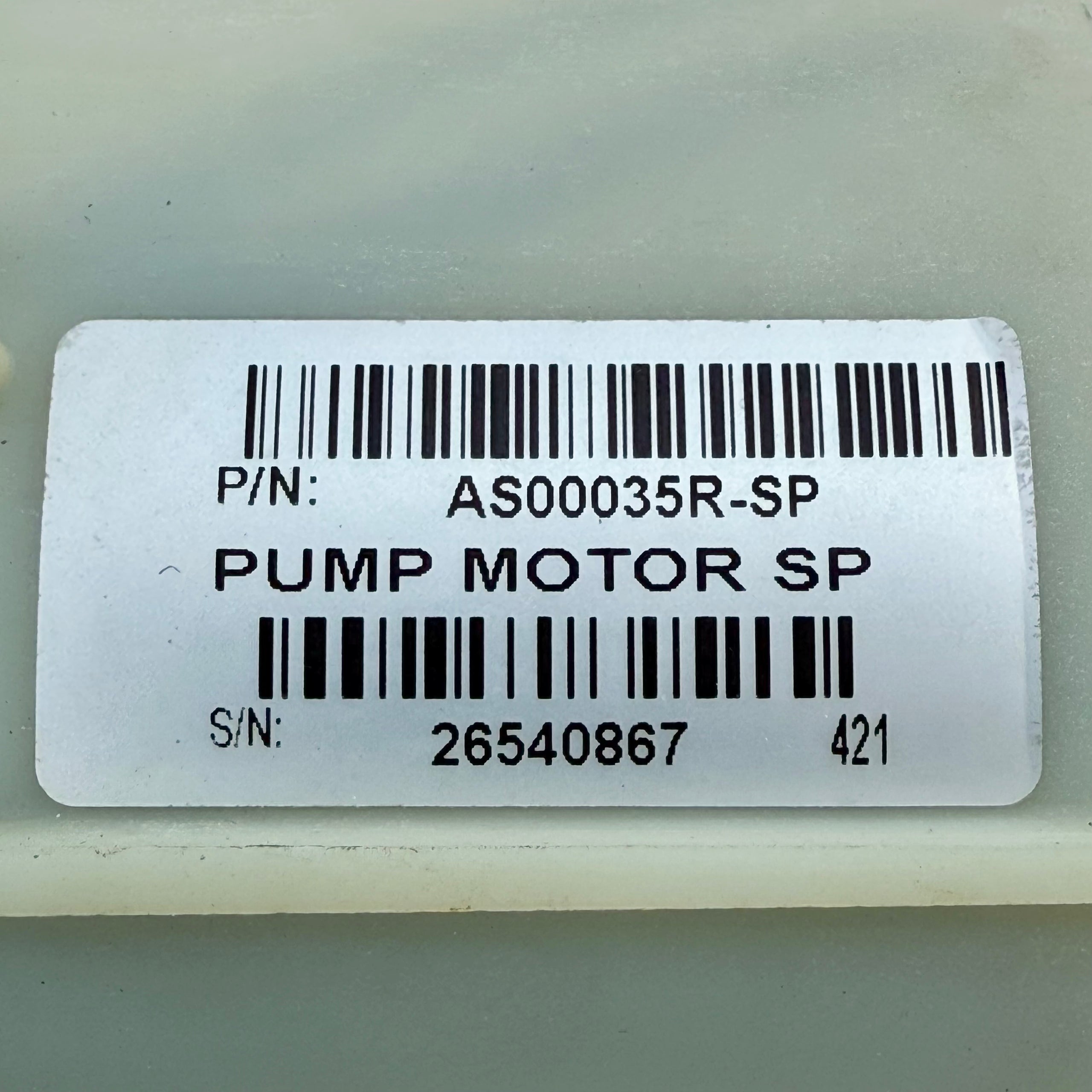 Motor Bomba Aspiración Robot Piscina Aquabot / Aquatron AS00035R-SP - Usado (Garantía 12 meses)