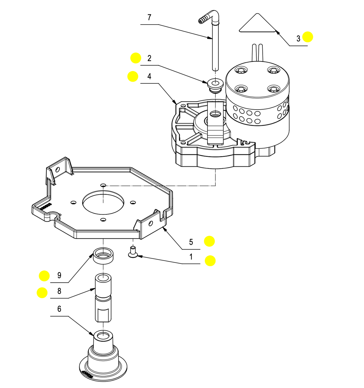 Motor Cepillo Lavapavimentos Comac Vispa XS / Fimap Genie XS - 439433 36V 90W | Usado (Garantía 12 meses)
